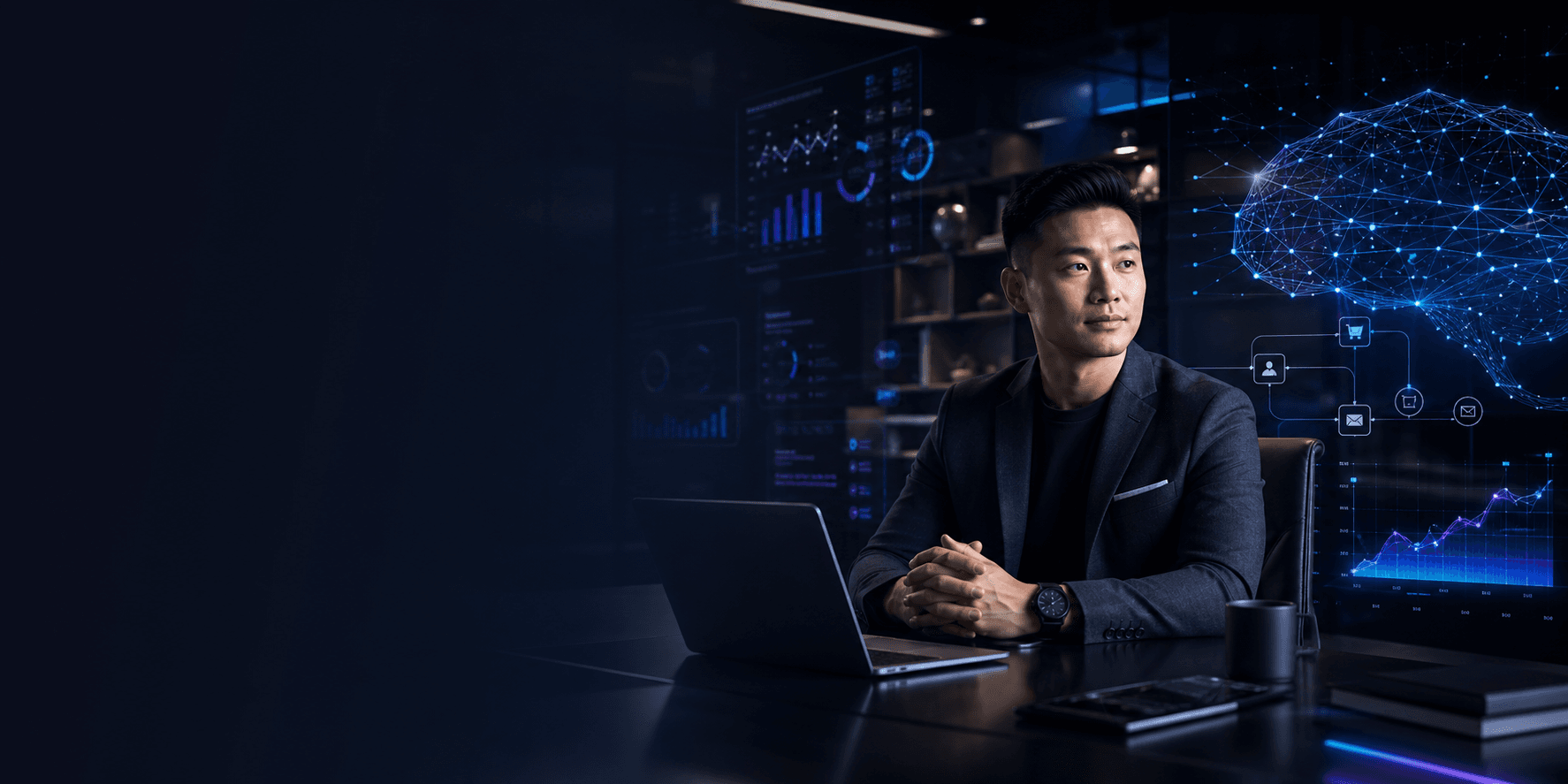 AI marketing dashboard and automation workspace for AG Digital